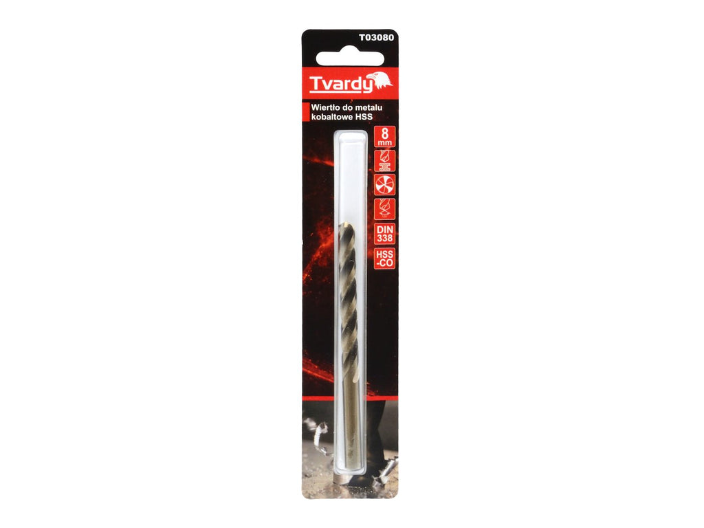 HSS Cobalt drill M35 3flutes sharp  8 mm