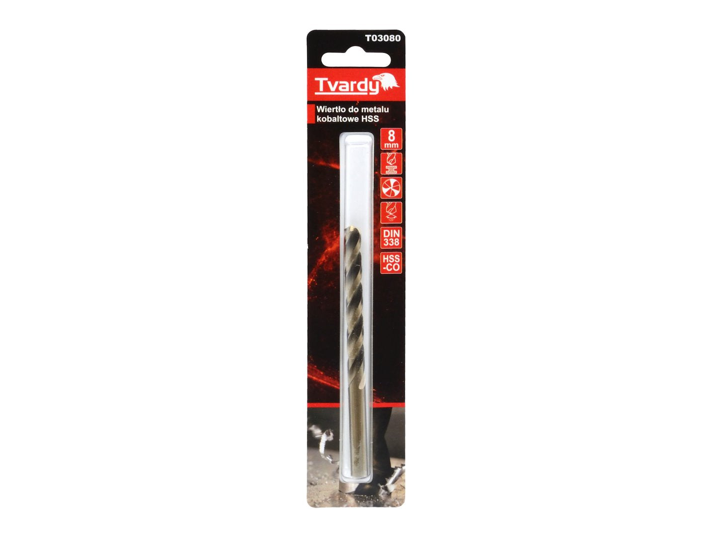 HSS Cobalt drill M35 3flutes sharp  8 mm