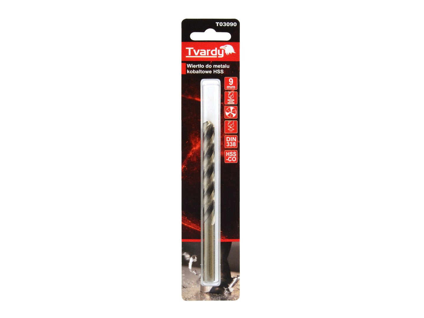 HSS Cobalt drill M35 3flutes sharp  9 mm