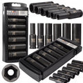 Professional 1/2" Impact Socket Set BLACK 10-21 mm 6PC