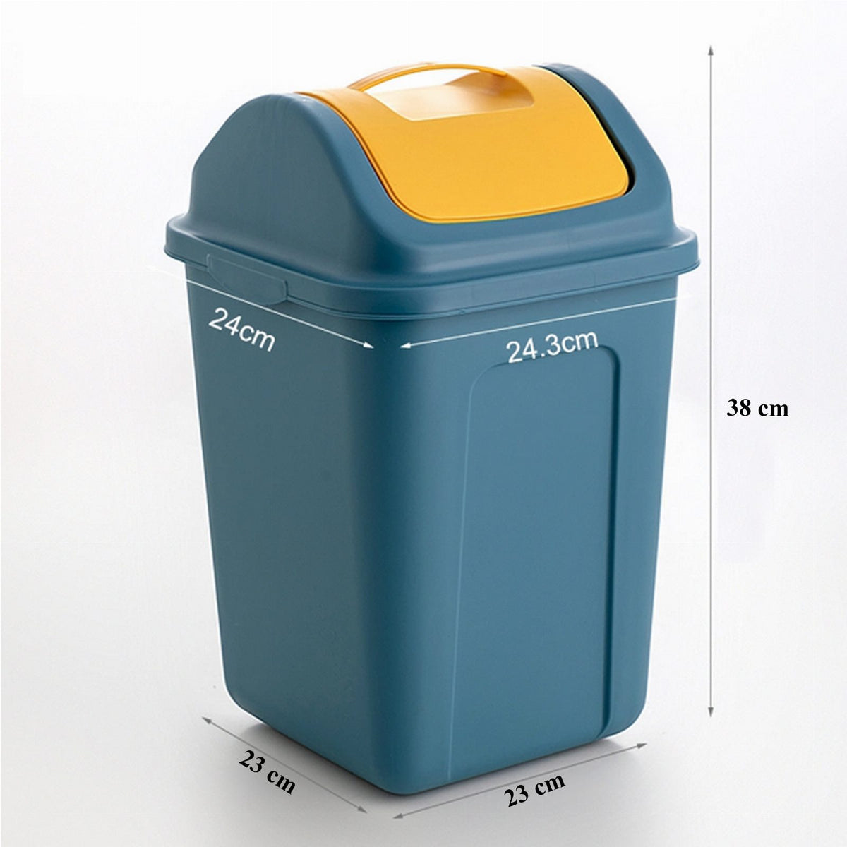 Plastic Waste Bin with Swing Lid 10 L