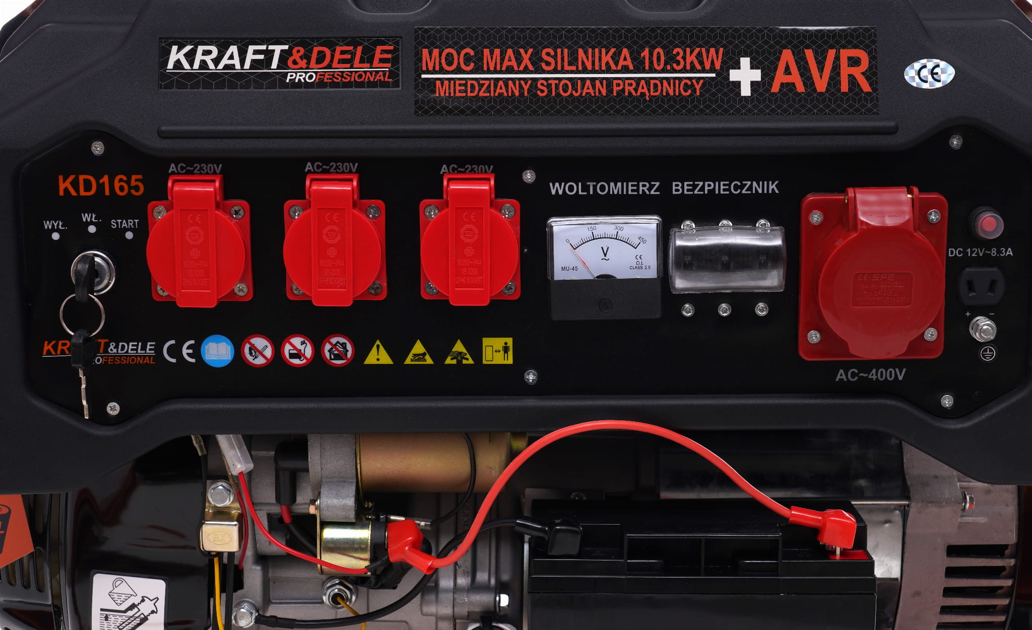 5500W Generator 12/230V/380V KD165