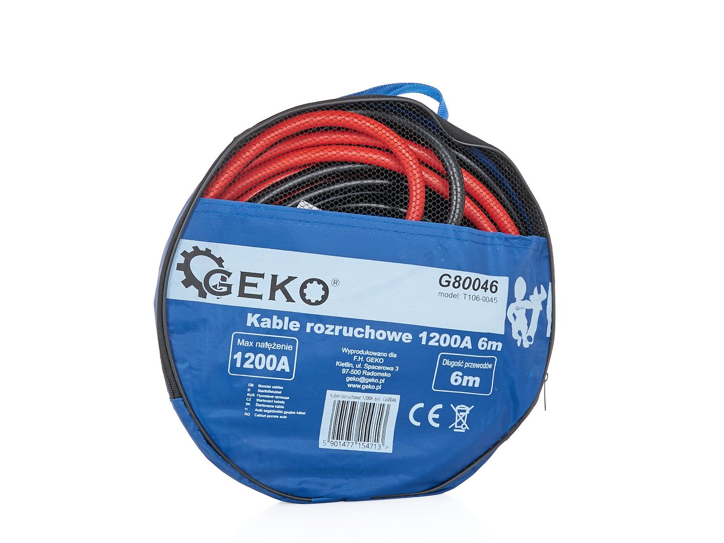 Booster Cables 1200A, 6 m