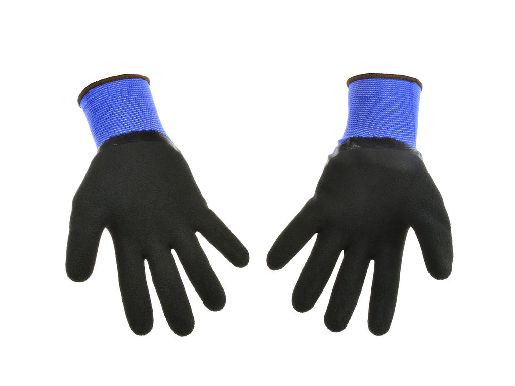 Blue polyester with 3/4 coated black latex s.10 – Pack of 12