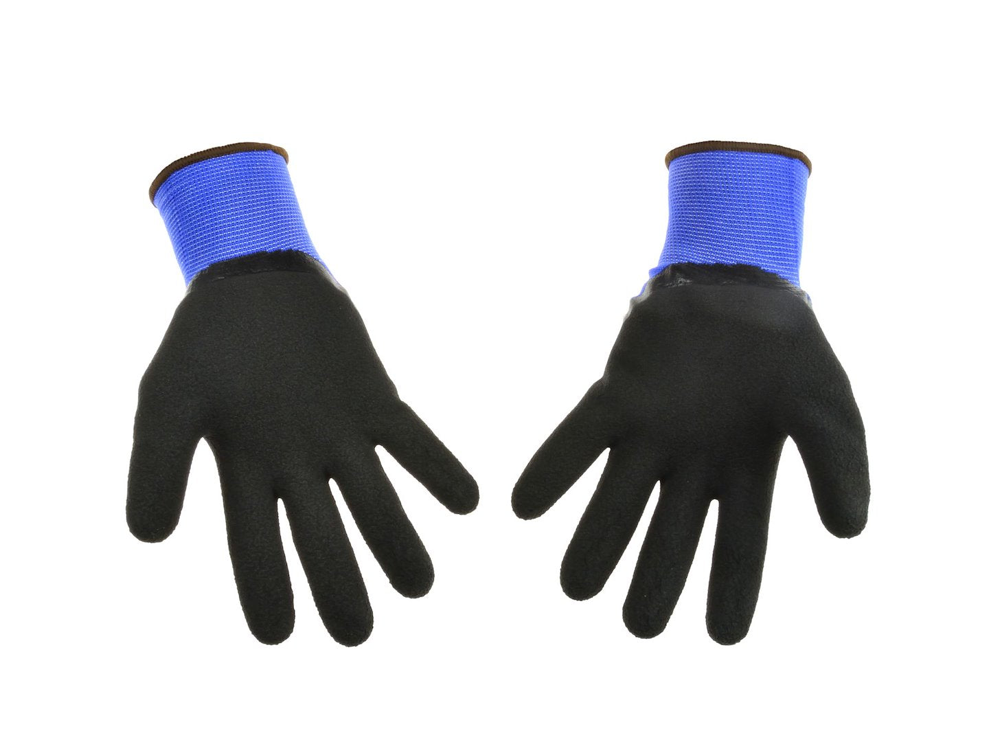 Blue polyester with 3/4 coated black latex s.10 – Pack of 12