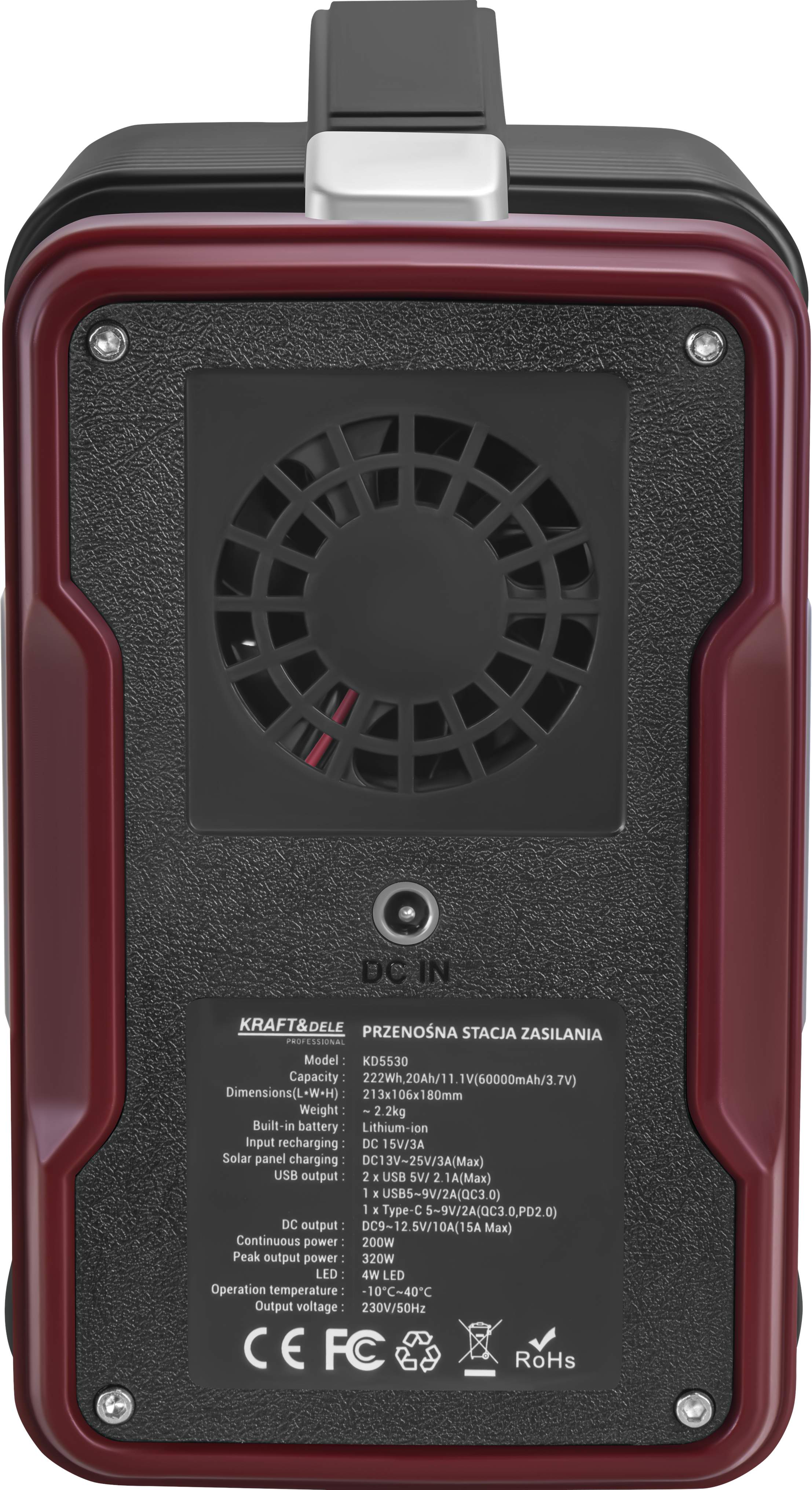 Portable power station 222Wh 20Ah / 11.1V KD5530
