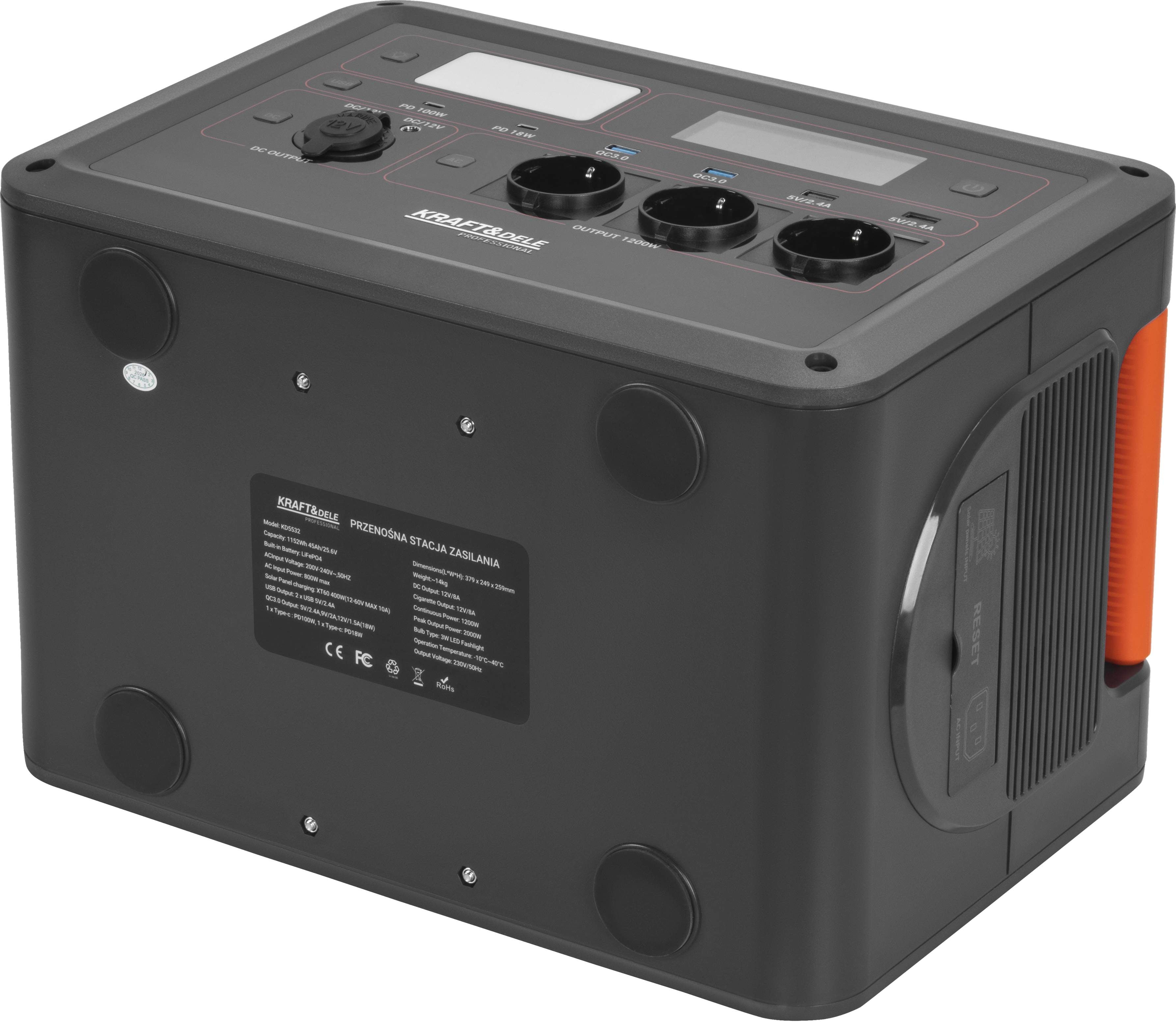 Portable power station 1152Wh 45Ah / 25.6V KD5532