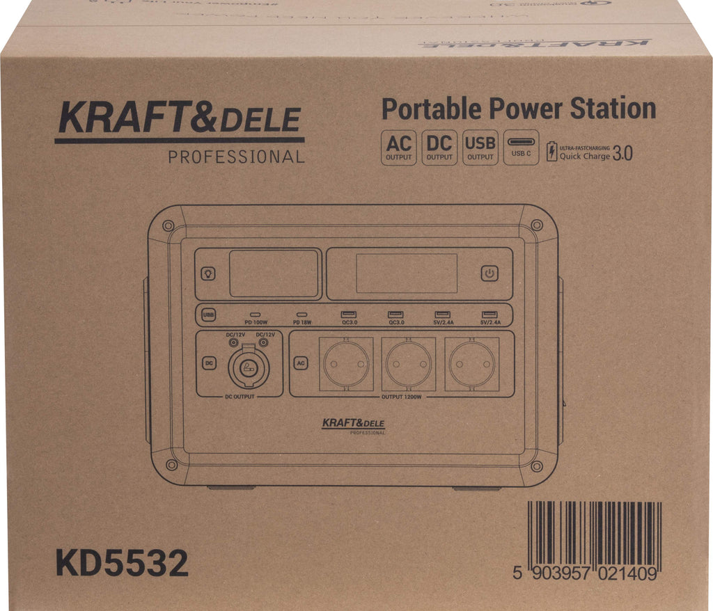 Portable power station 1152Wh 45Ah / 25.6V KD5532