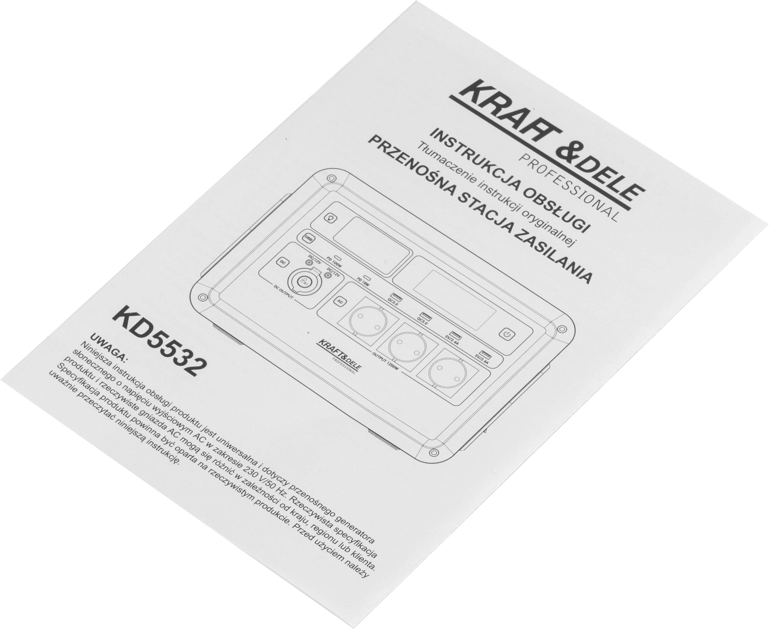 Portable power station 1152Wh 45Ah / 25.6V KD5532