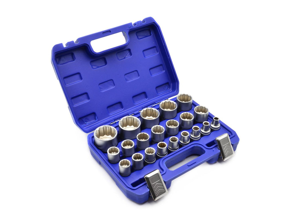 21 pcs 12-pt Socket Set 8-36 mm CRV 50BV30