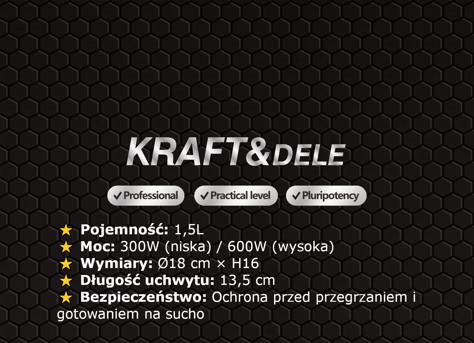 Electric pot 1.5L 600W KD4169