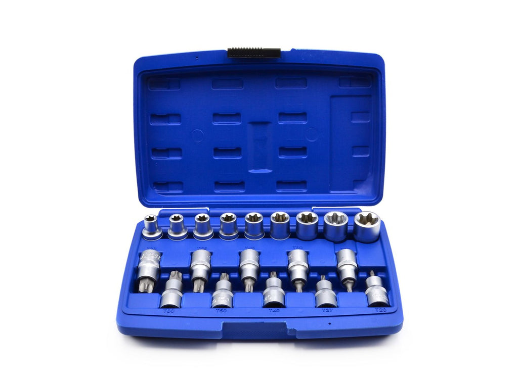 19 pcs Socket and Torx Bits Set