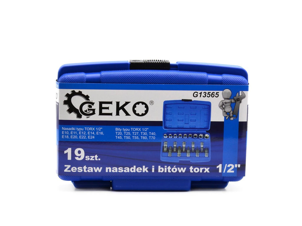 19 pcs Socket and Torx Bits Set