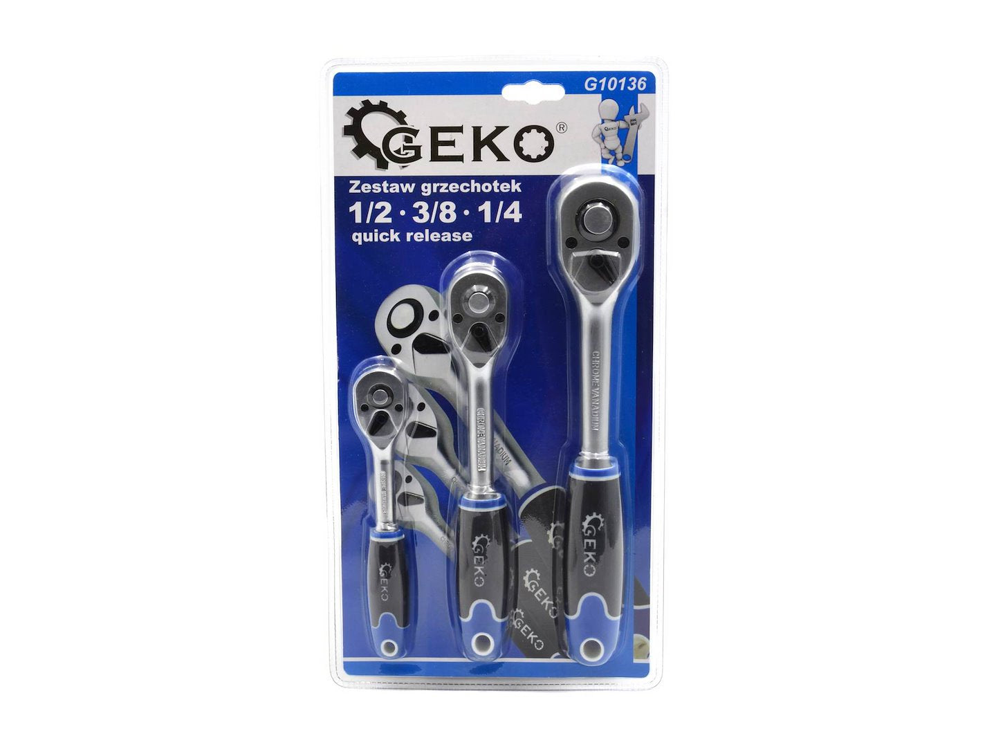 Ratchet Handle Set 1/2, 3/8, 1/2