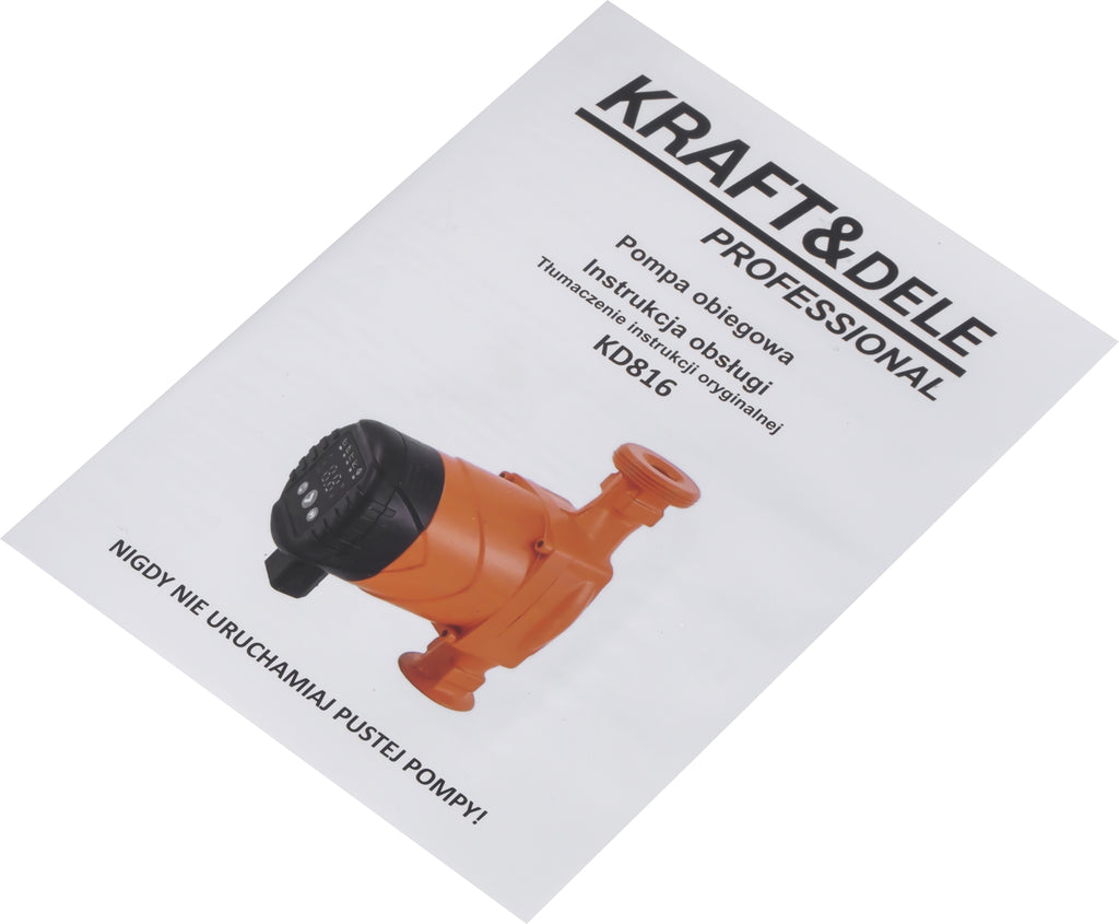 Circulation pump 55L/min 230V KD816
