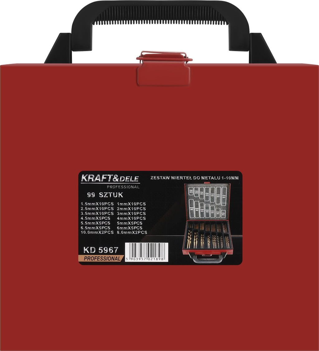 Metal drill bit set 1-10mm 99pcs. KD5967
