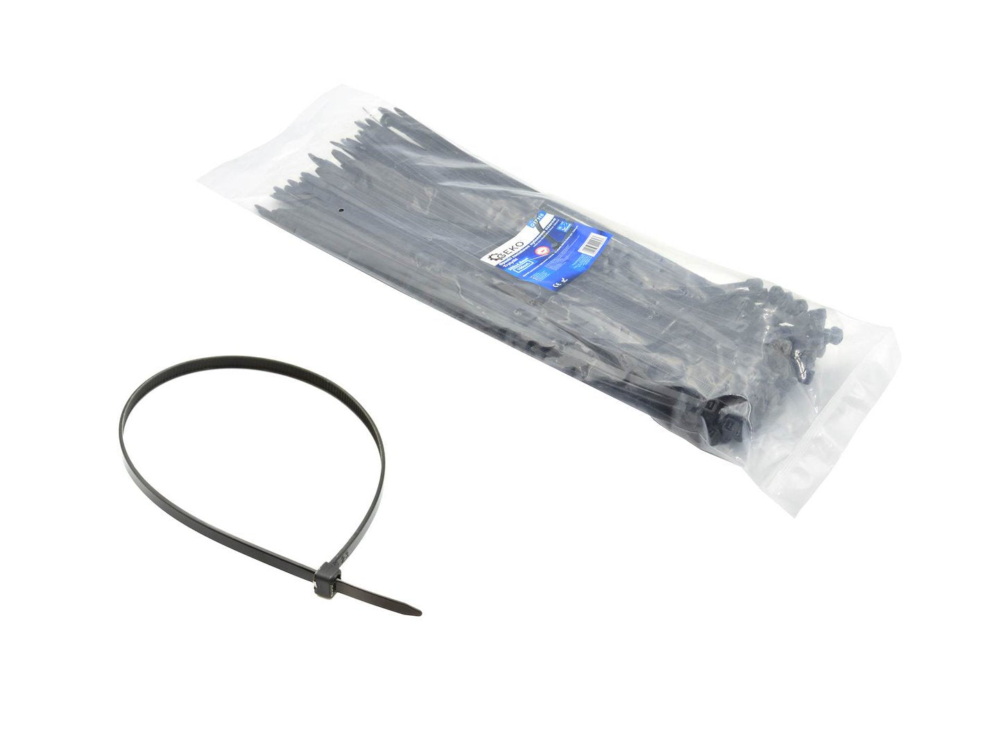 300 x 4.8 mm nylon cables, black colour with UV filter (100 pcs)