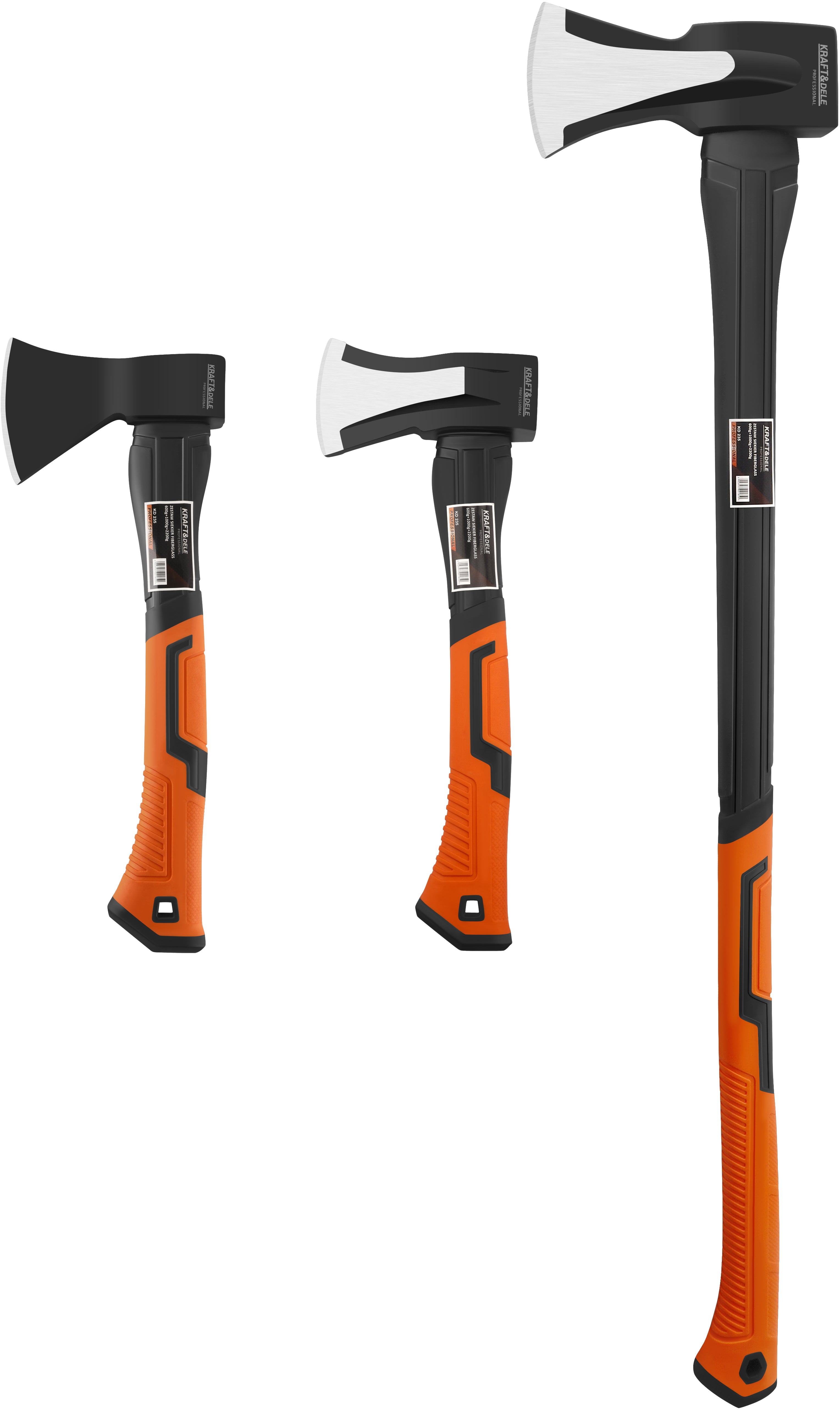 Fiberglass axe set 600g 1000g 2200g KD235