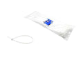 185 x 4.8 mm nylon cables, white color with UV filter (100 pcs)