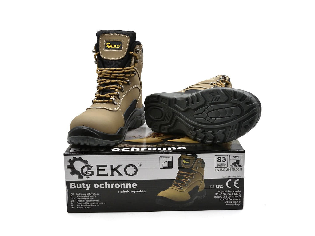 Safety shoes model no. 7, nubuck leather - sizes 39 - 46