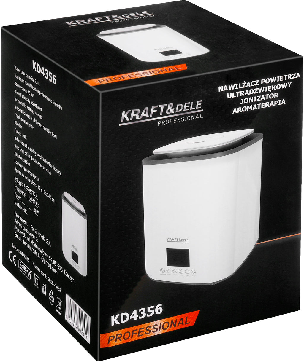 Ultrasonic humidifier with remote control 3.1L 30W KD4356