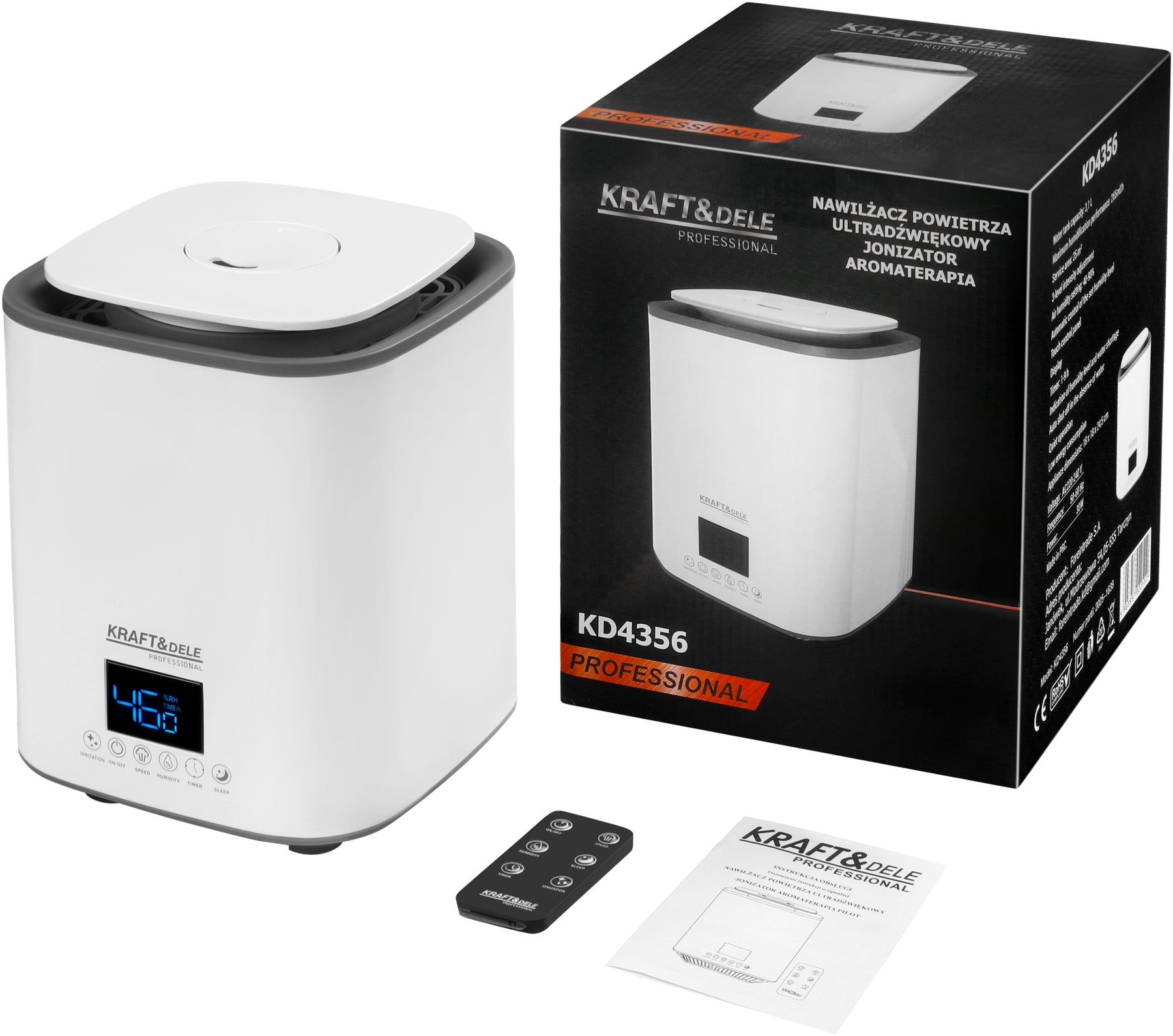 Ultrasonic humidifier with remote control 3.1L 30W KD4356
