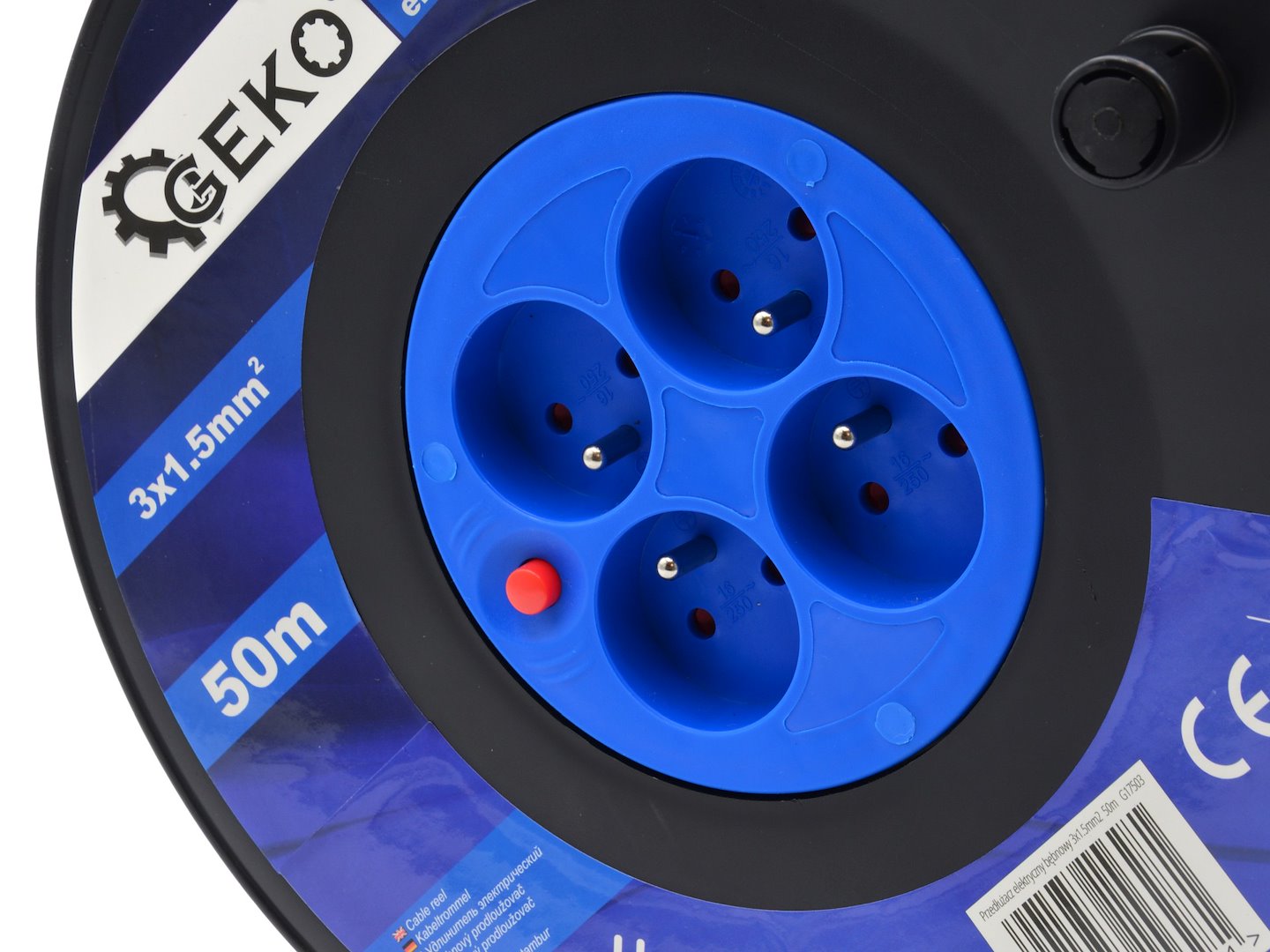 Electric cord on reel 3x1.5mm2 50m