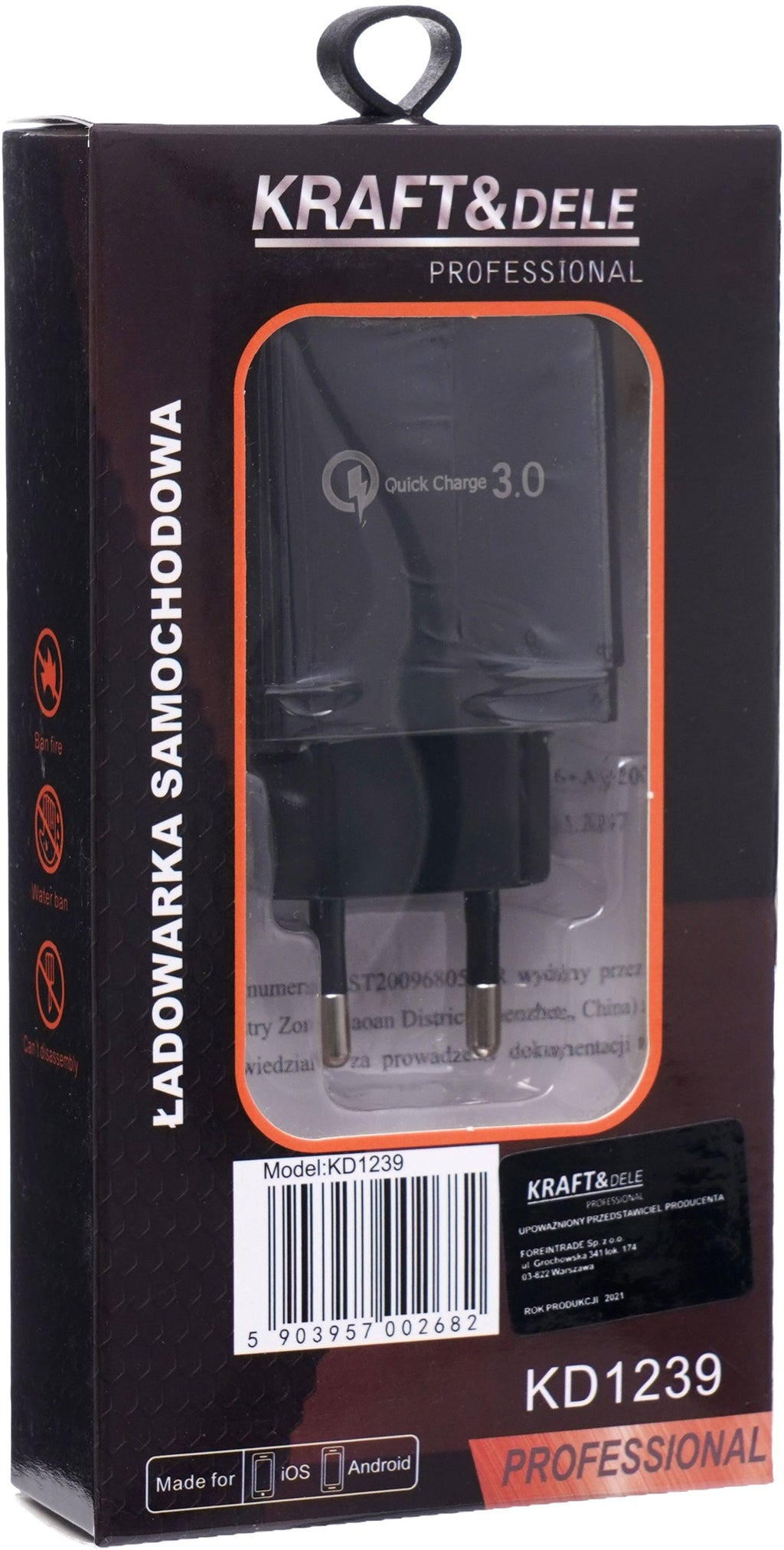 QUICK CHARGE 3.0 Wall Charger KD1239