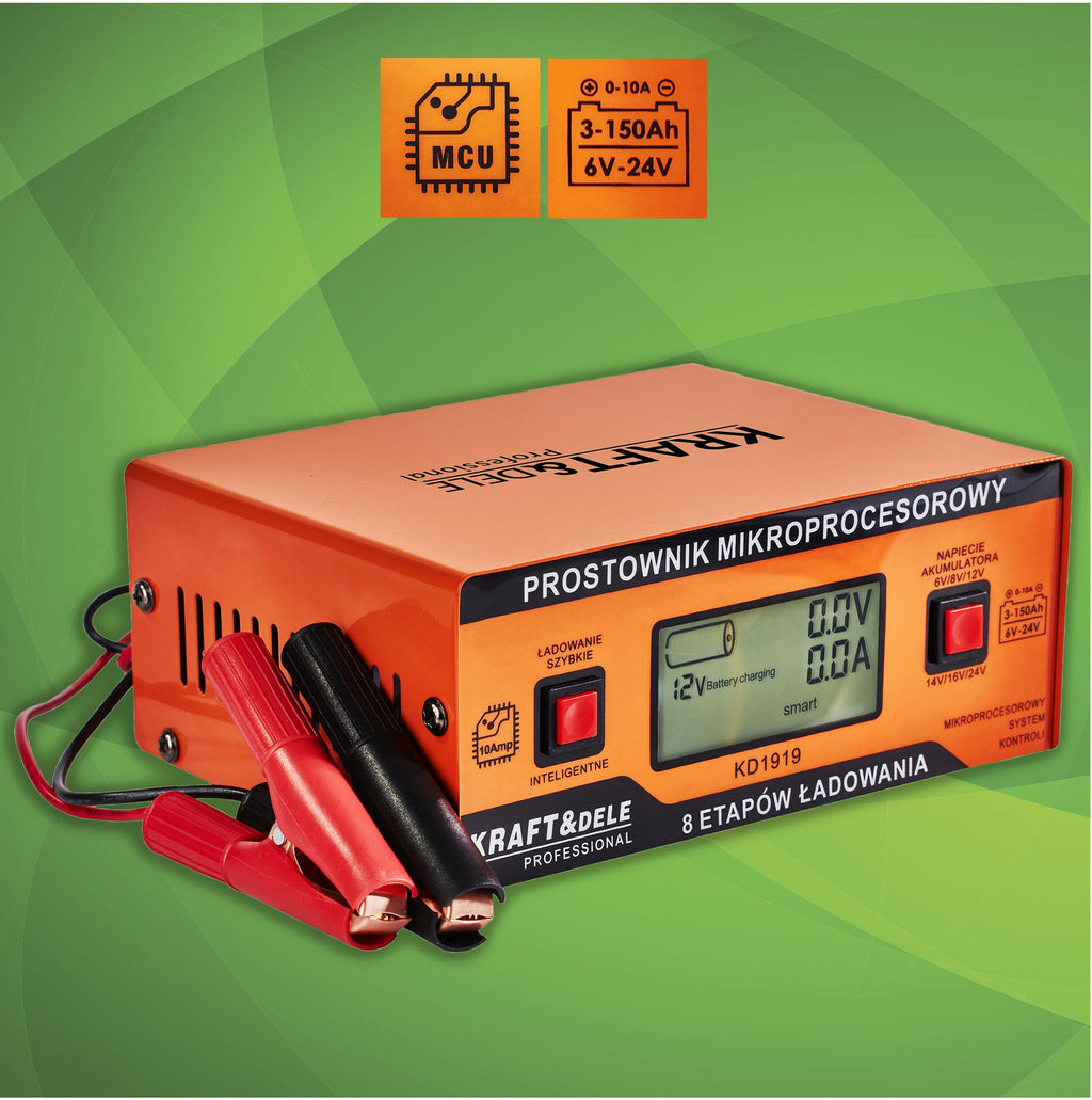 MICROPROCESSOR CHARGER 10AMP 6/8/12/14/16/24 V