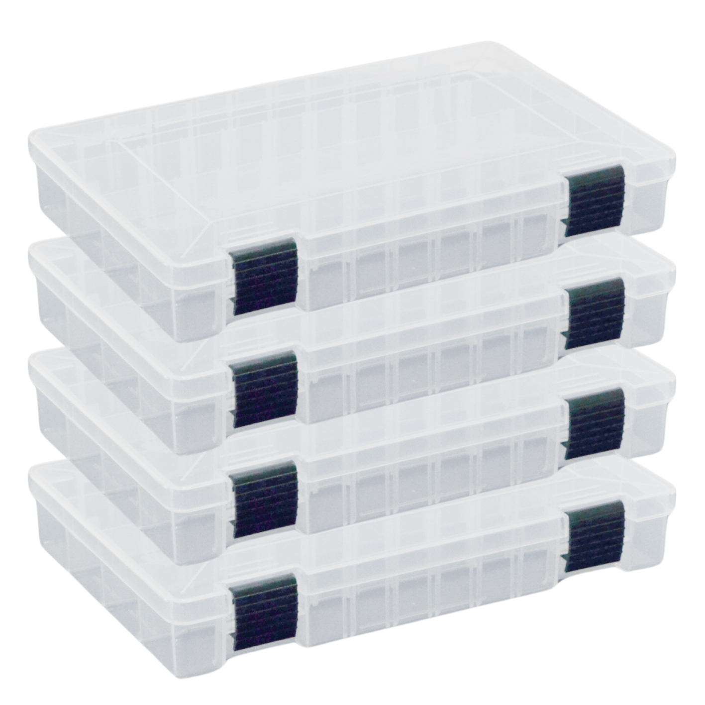 Hokkado Premium kalastuskott õlarihmaga, 4 karpi, jäik põhi, 19x38x24 cm