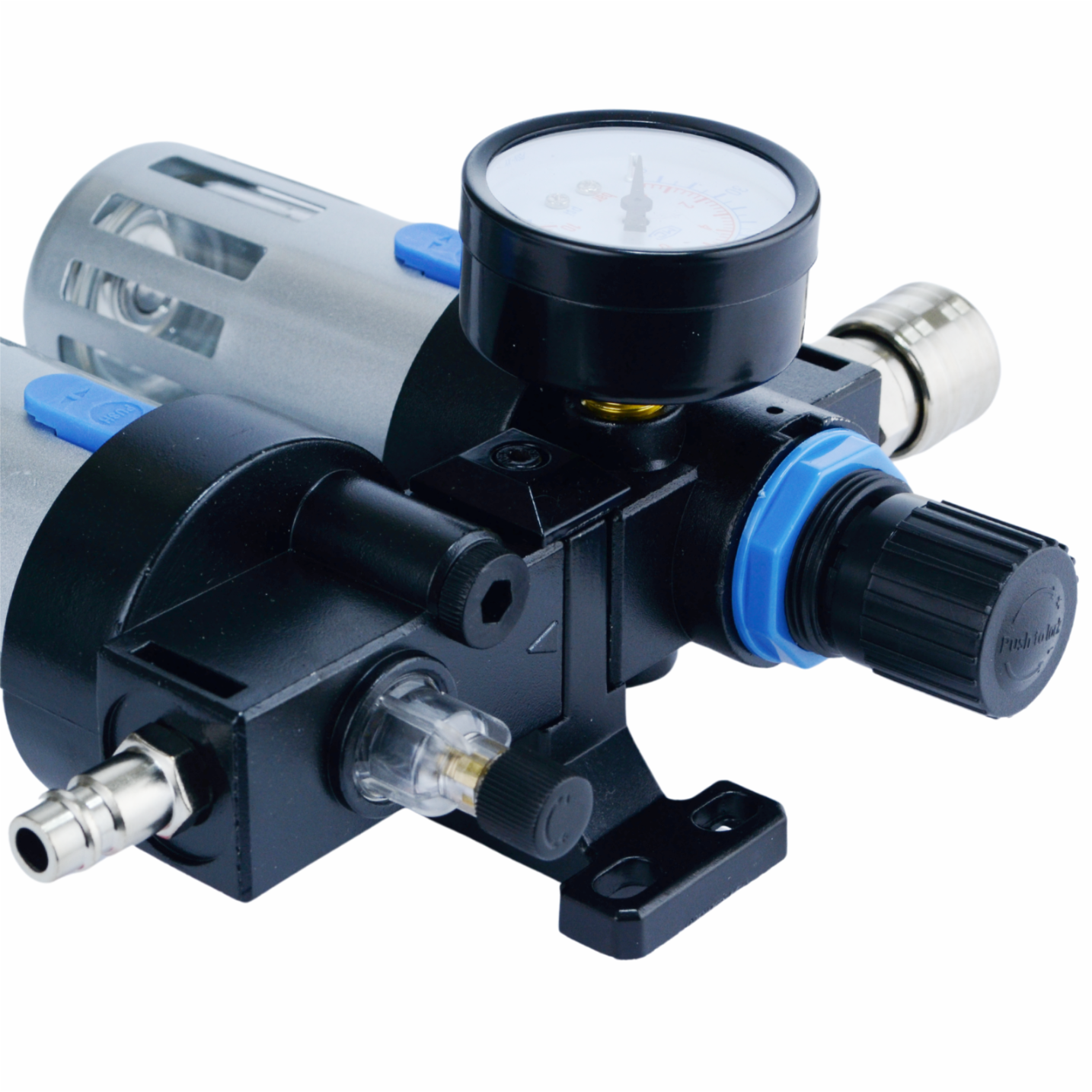 Filtri-kuivati-õliti reduktor õhu eraldaja kompressor 1/4 Black