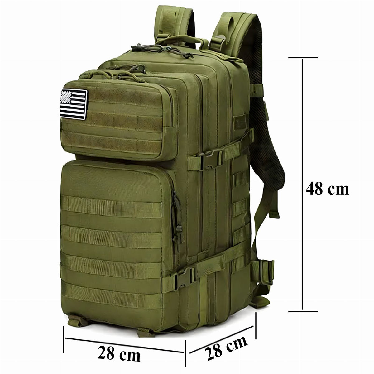 Taktikaline militaarstiilis reisiseljakott 45 l RC-K-1115