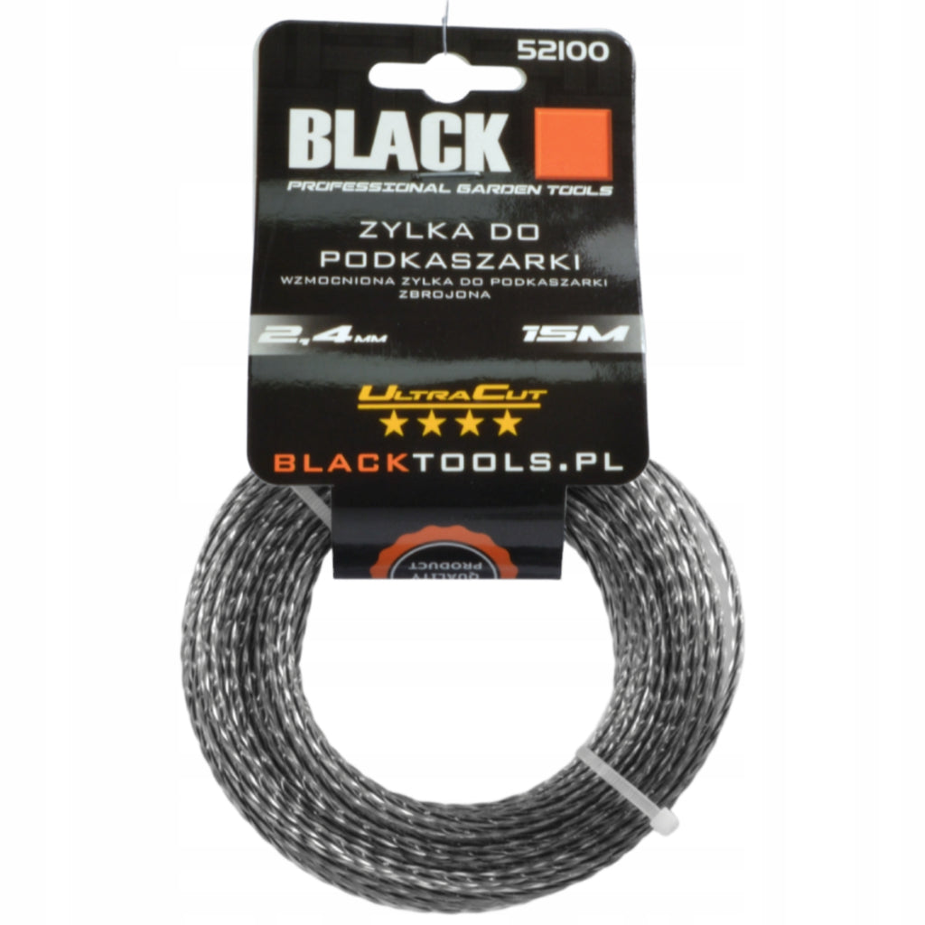 Tugevdatud trimmerijoon 2.4mm x 15m (52100)