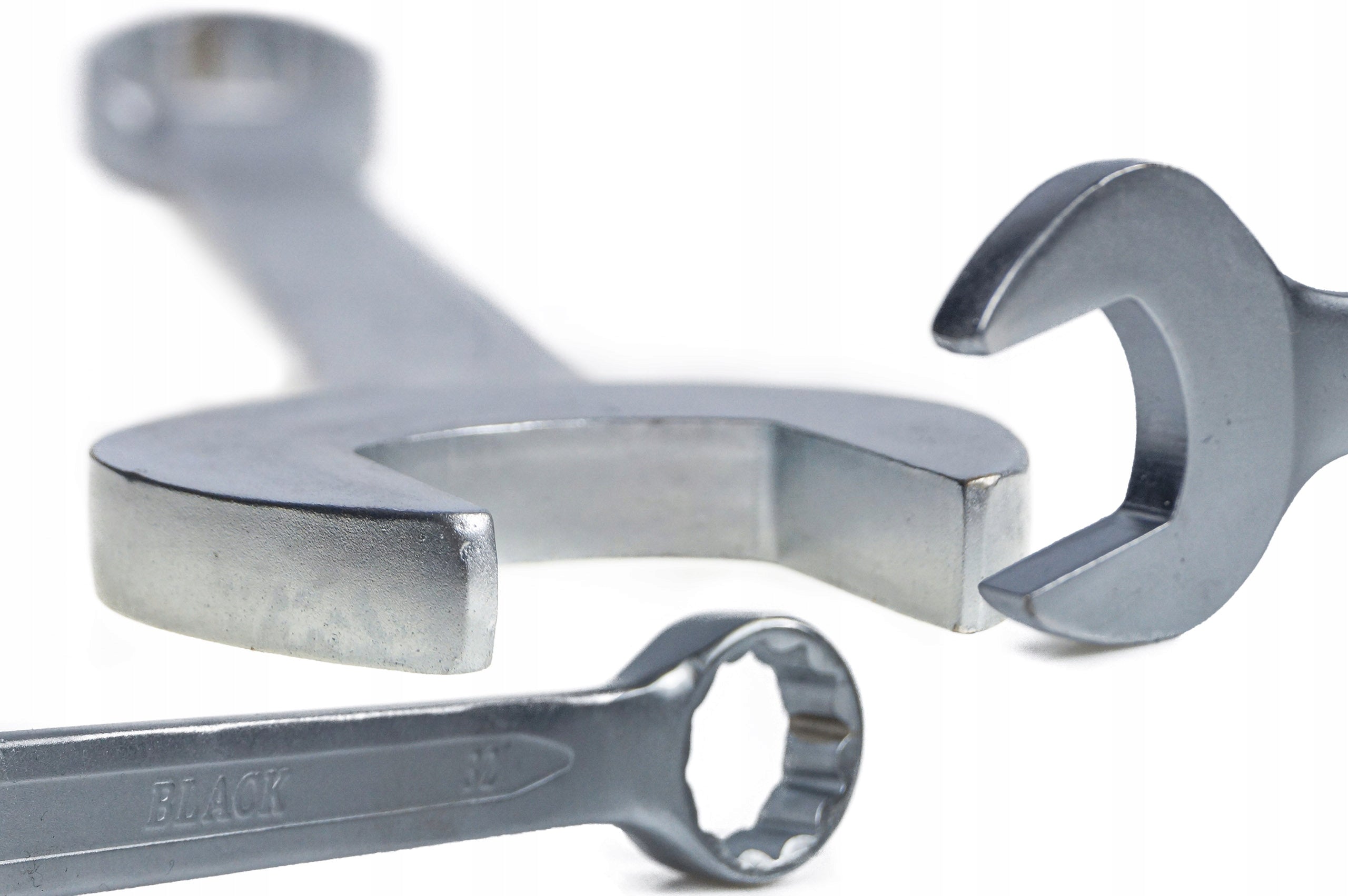 27mm Black CRV Open-End Ring Wrench