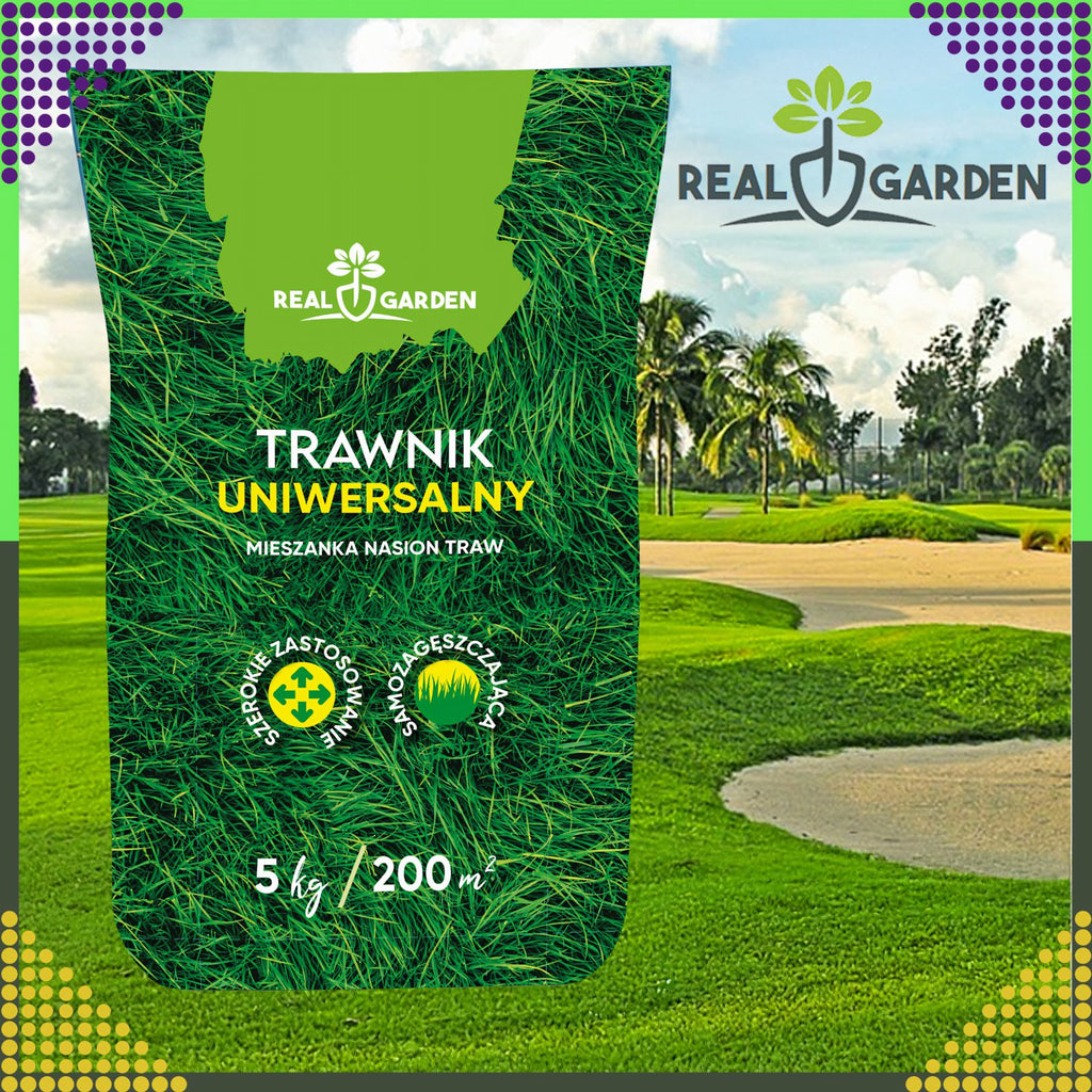 Universaalne tihe ja vastupidav muruseemnesegu 5 kg 200 m² jaoks ROL-019REALGARDEN