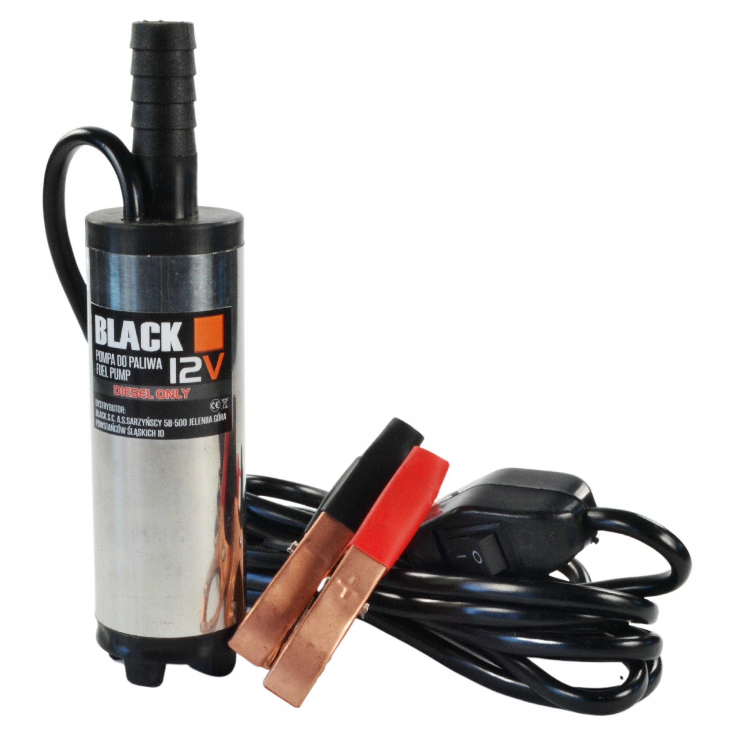 Diislikütuse äravoolupump 12V 38mm 3 m Black kaabliga
