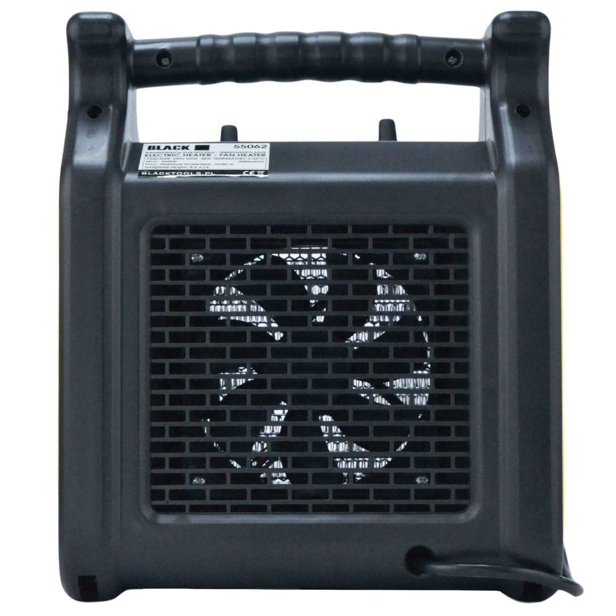 Portable Fan Heater 2000W (2 kW) Black