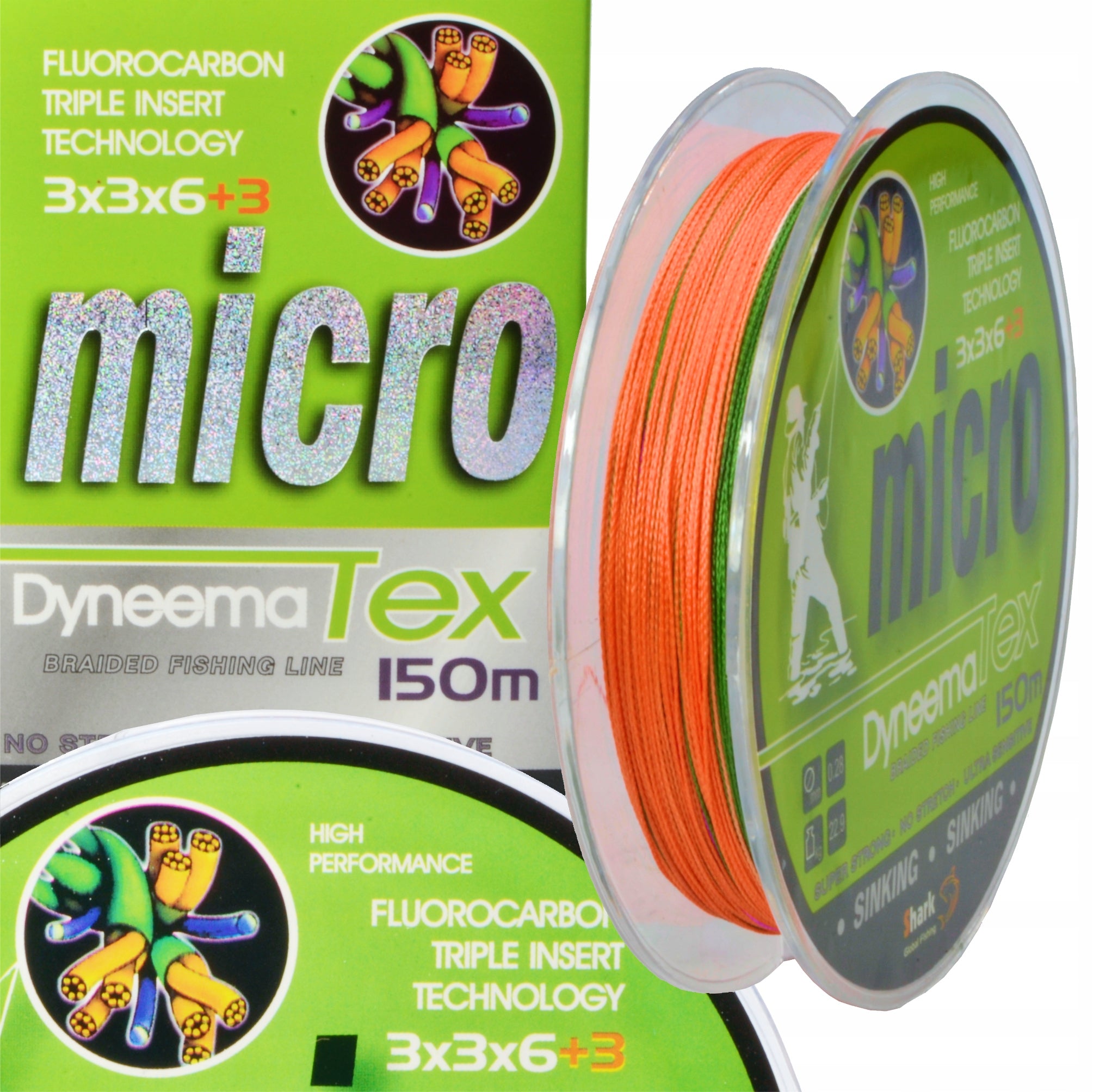 Dyneema TEX Multi-Color Braid 150m 0.26mm