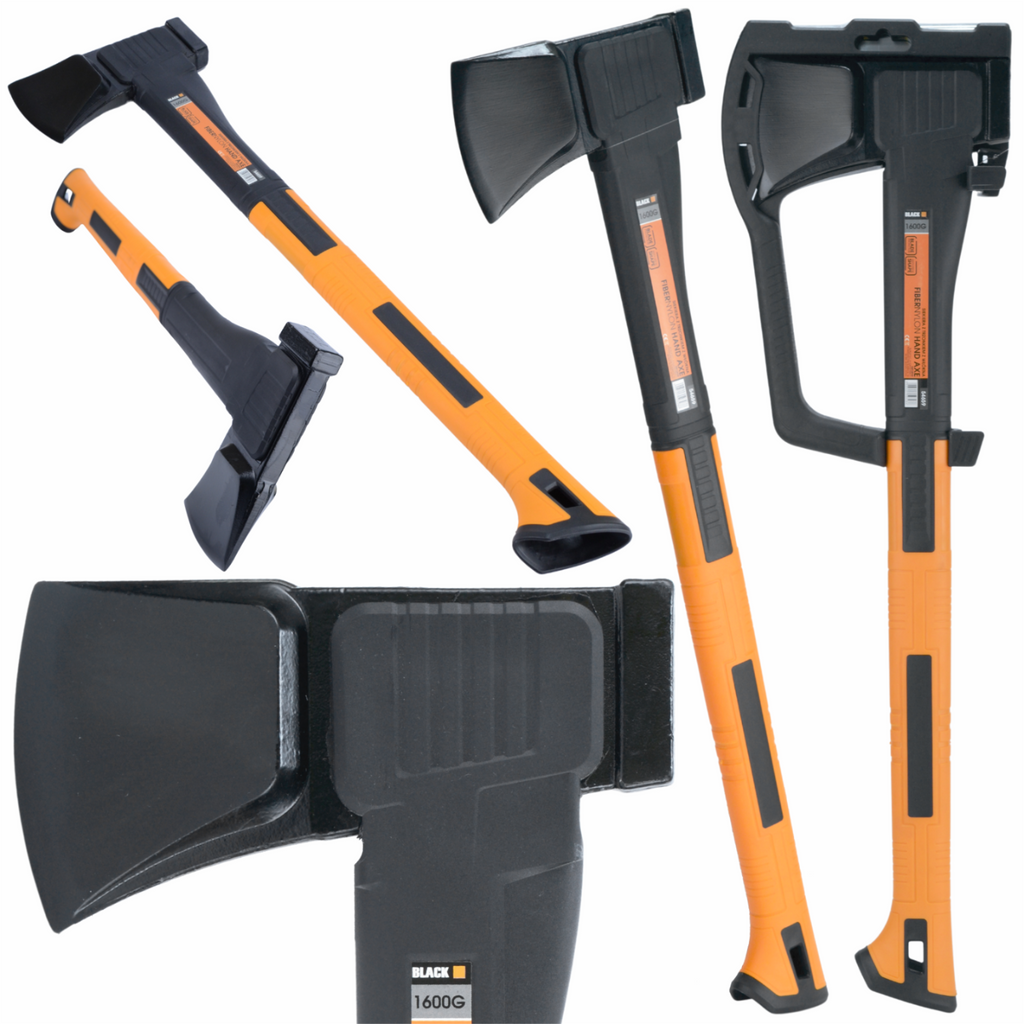 AXE HATCHET WITH LONG FIBER NYLON HANDLE 1600G BLACK