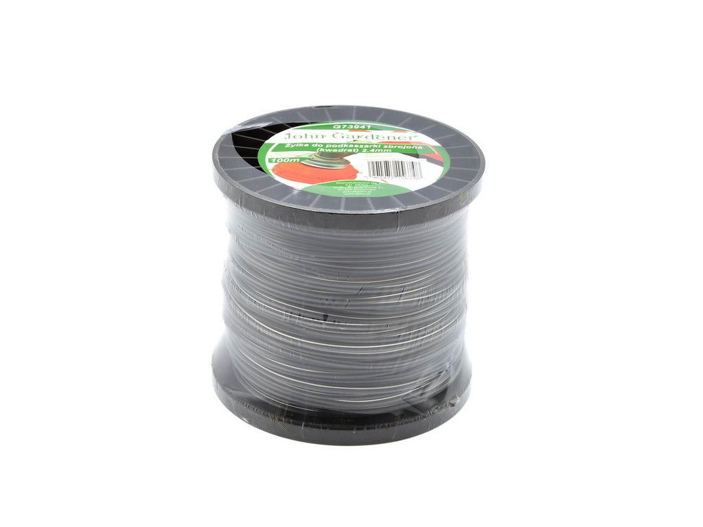 Nylon reinforced cutting line, 2.4 mm x 100 m (square)