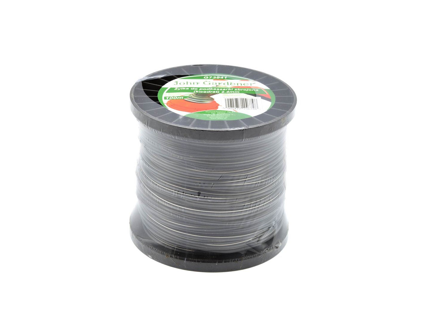 Nylon reinforced cutting line, 2.4 mm x 100 m (square)