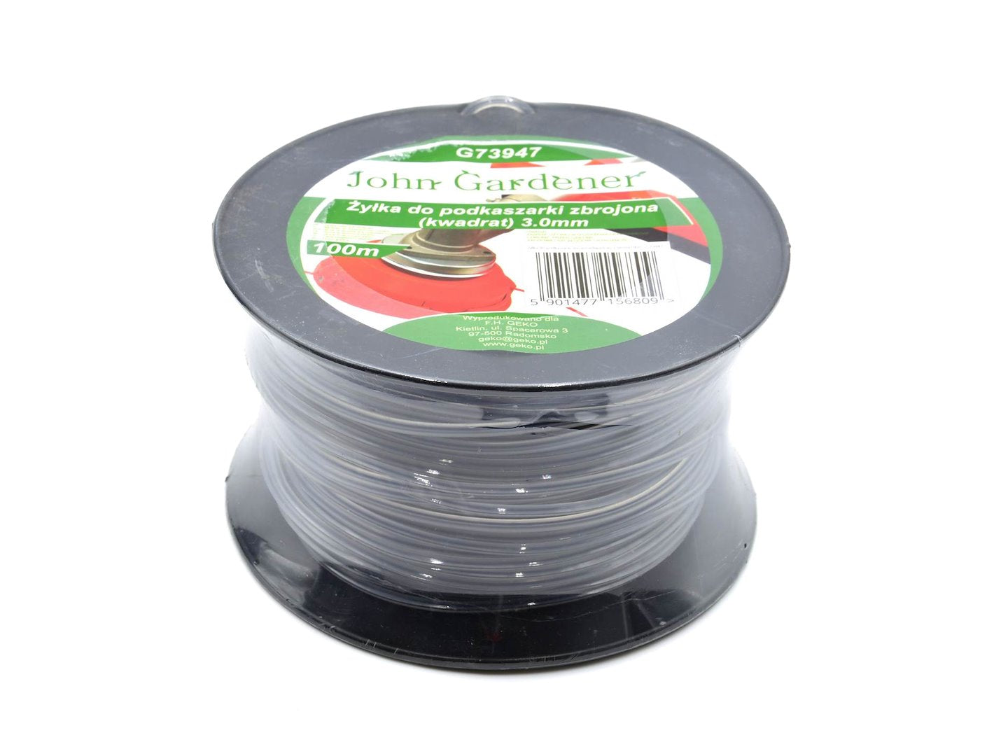 Cutting nylon-reinforced line 3.0 mm x 100 m (square)