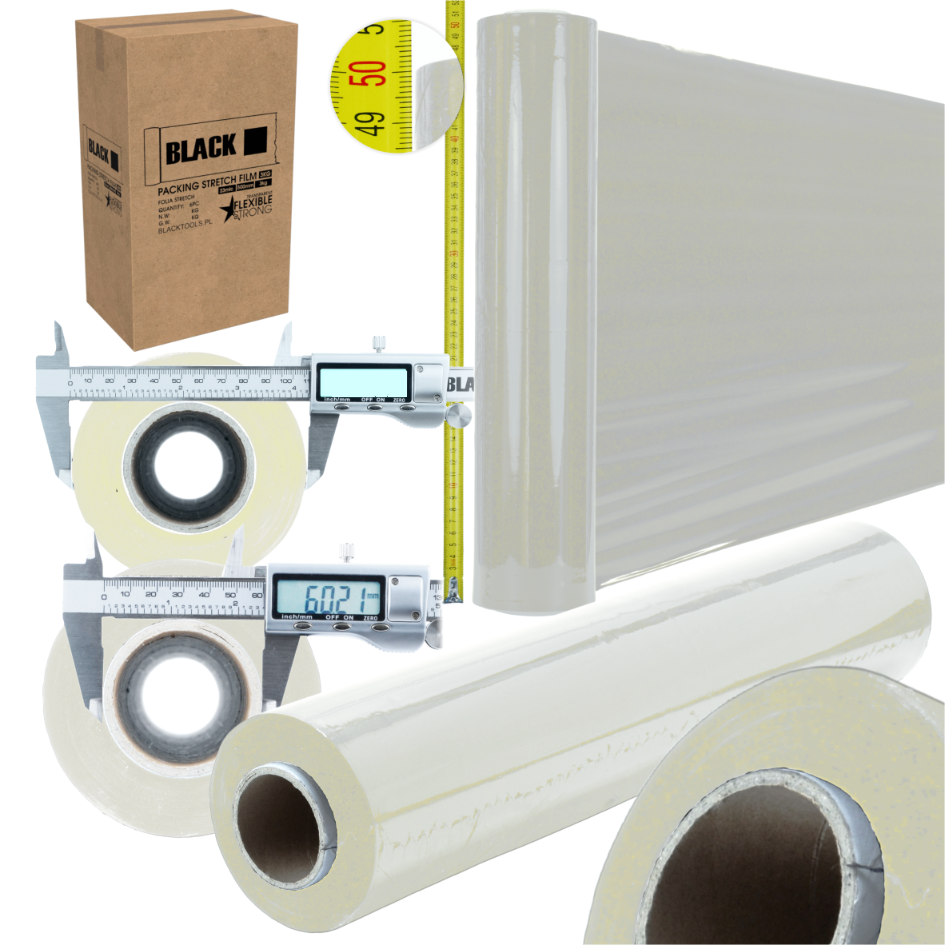 Tugev läbipaistev XL veniv kile rull 1.5 kg (B30)