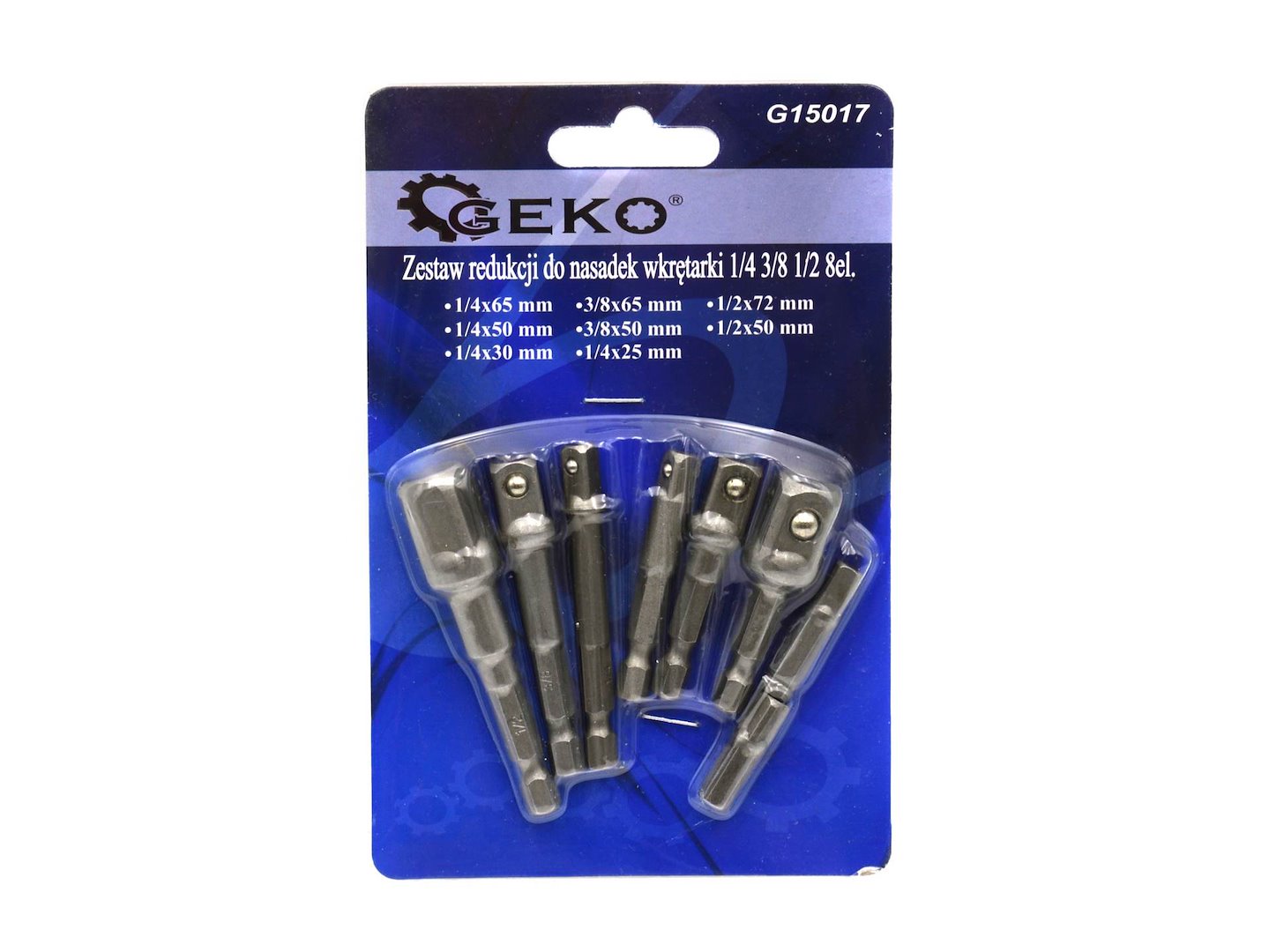 8pc Socket Bit Extension Set, Hex Shank