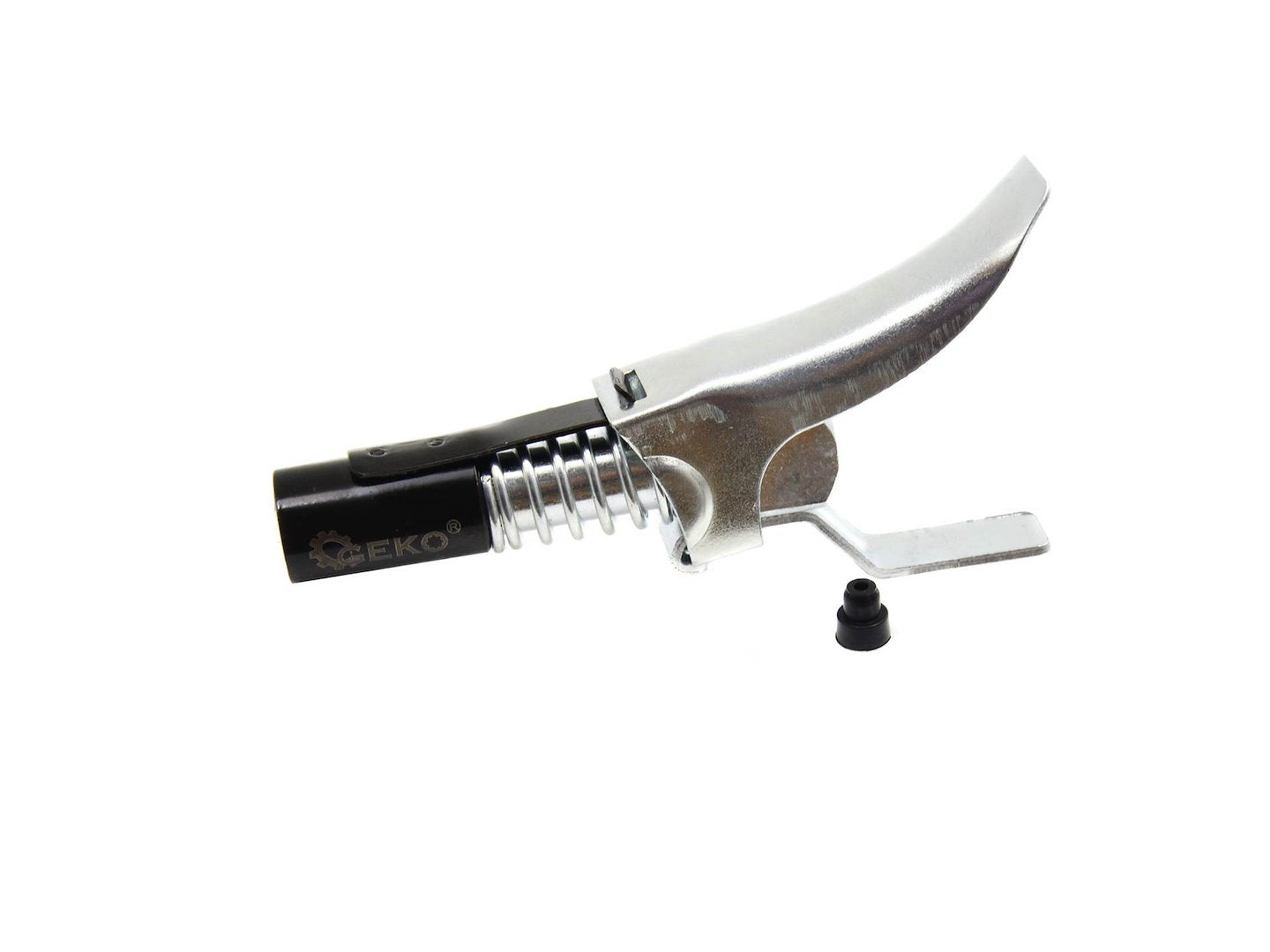 Self-locking grease gun coupler M10x1