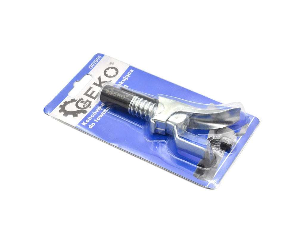 Self-locking grease gun coupler M10x1