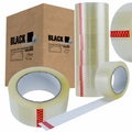 Packing Tape Adhesive 45 Mic 48mm x 90m Colorless Transparent Strong Black (C41)
