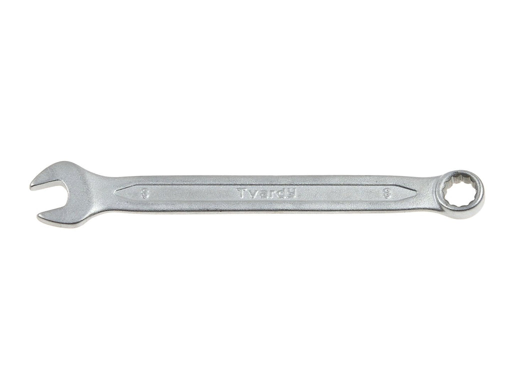 Combination spanner, satin, CRV, cold-stamped, 6 mm