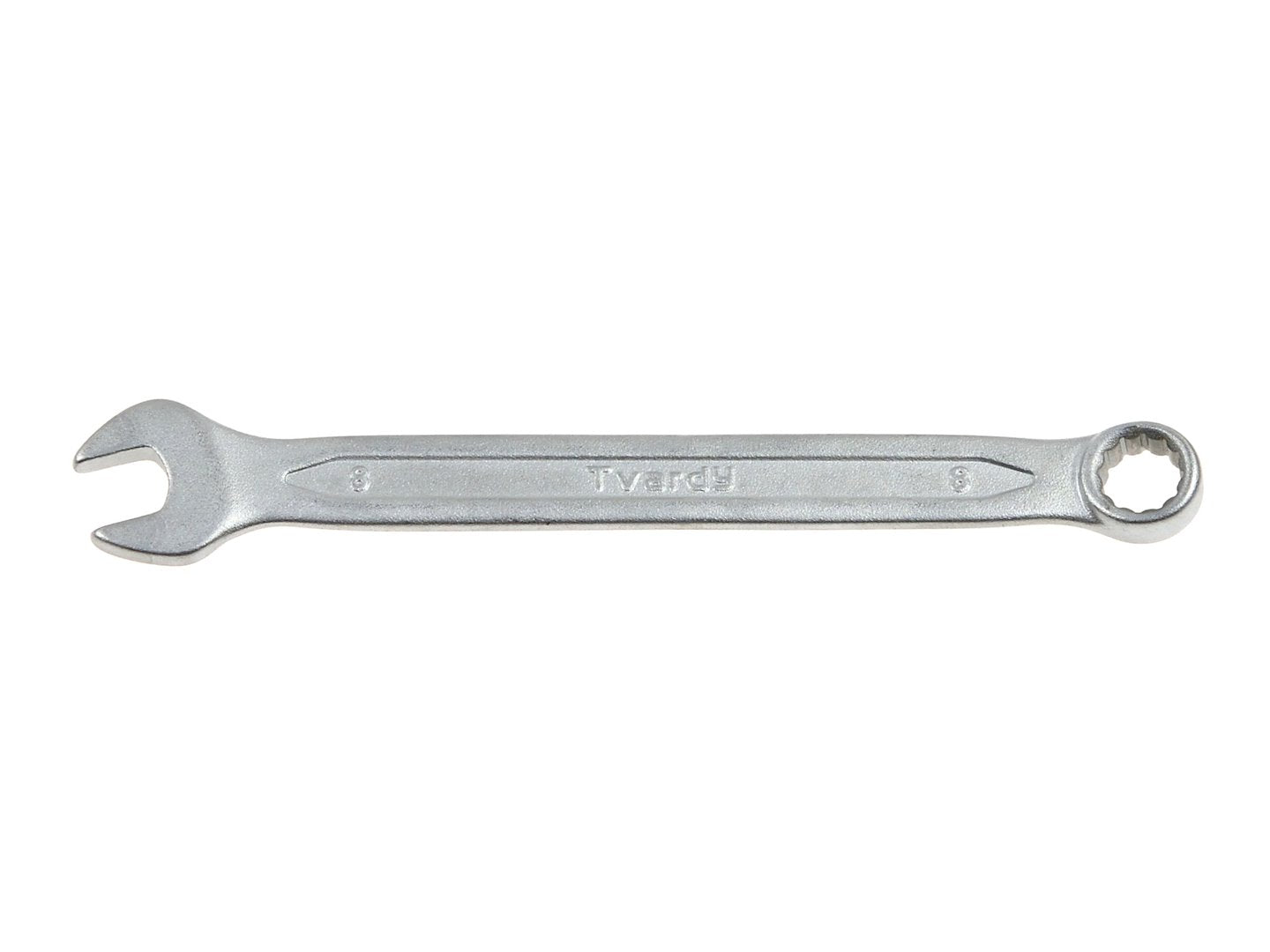 Combination spanner, satin, CRV, cold-stamped, 6 mm