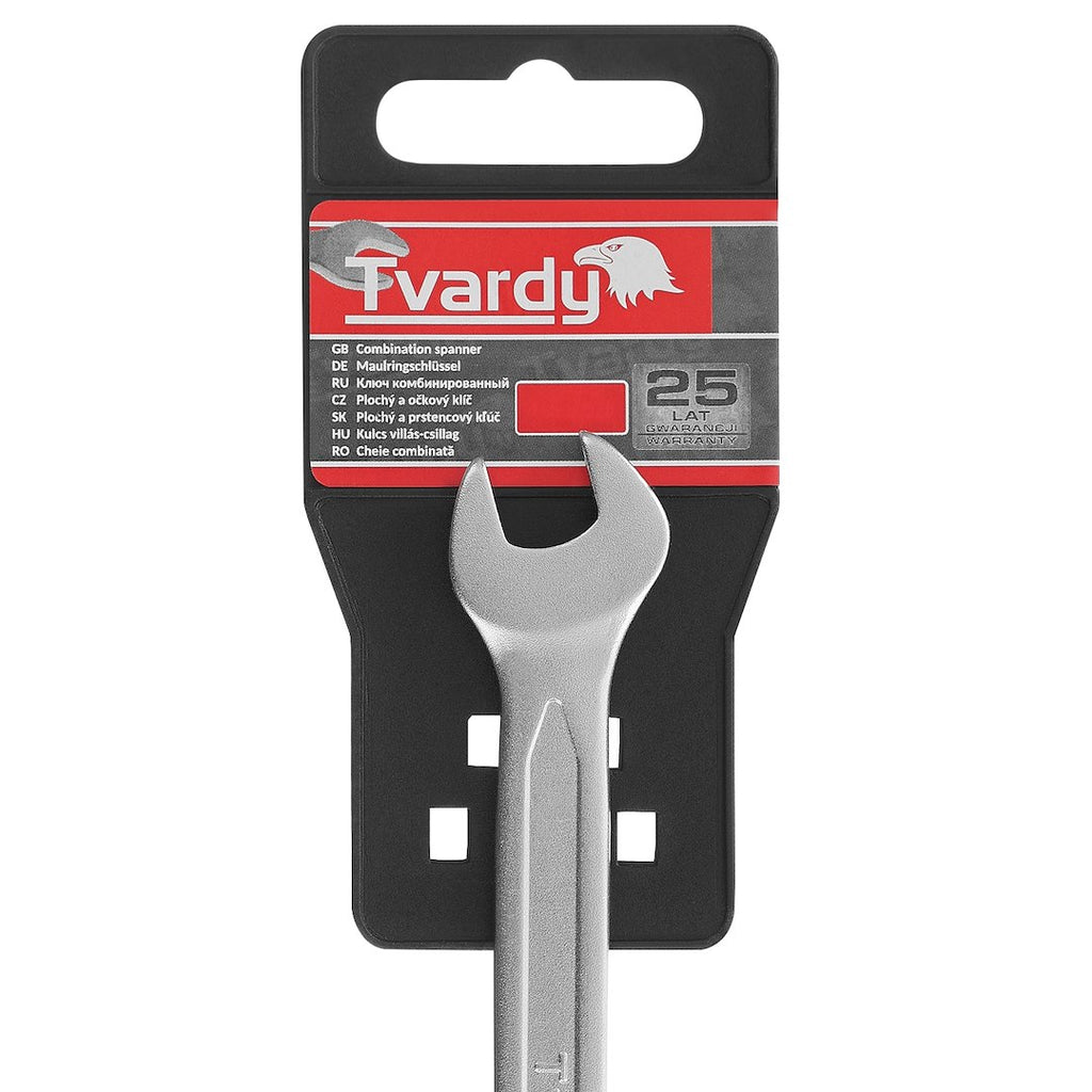 Combination spanner, satin, CRV, cold-stamped, 6 mm